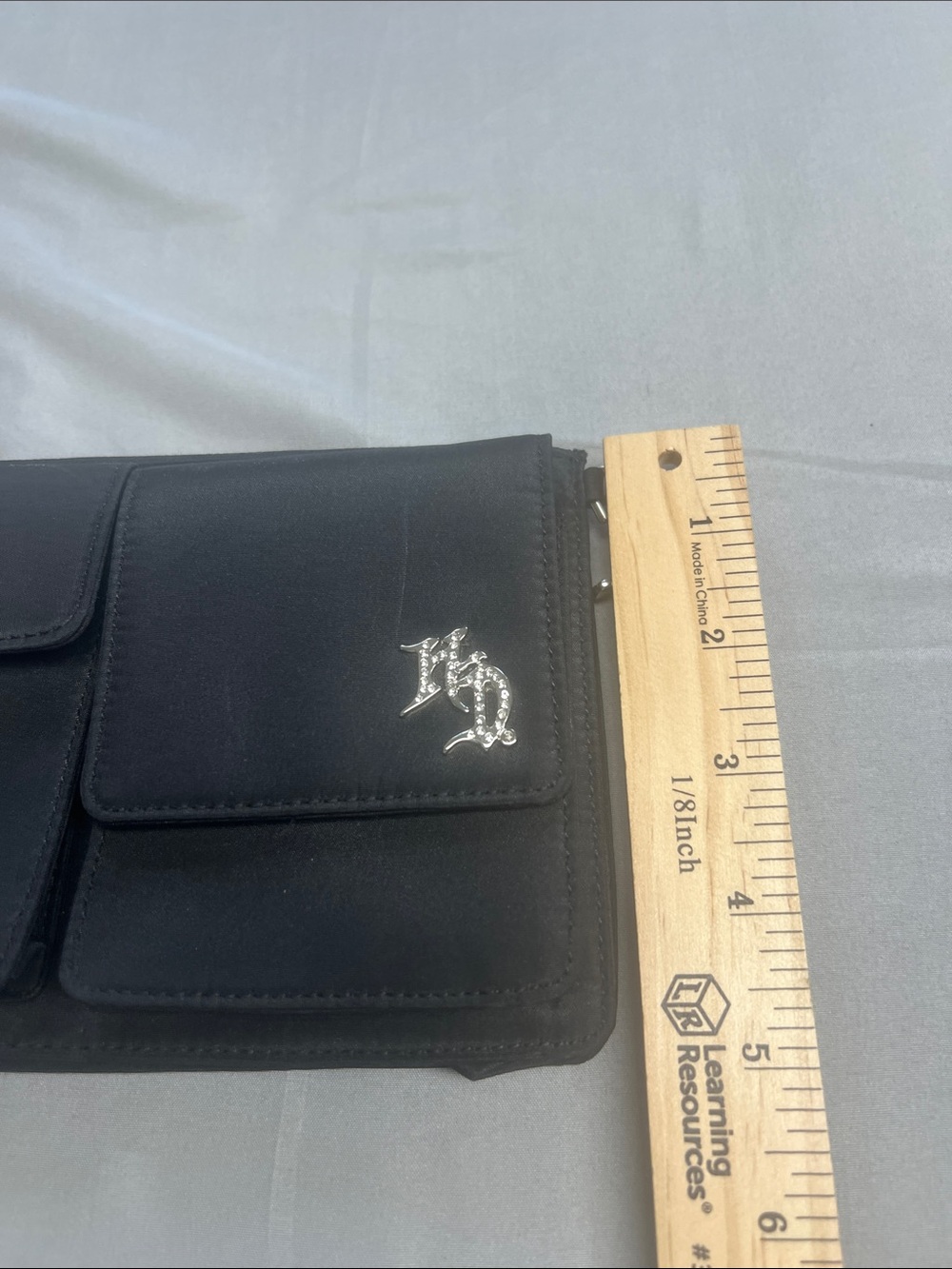 Harley-Davidson Black Crossbody Pouch with Silver Hardware - Picture 8 of 8